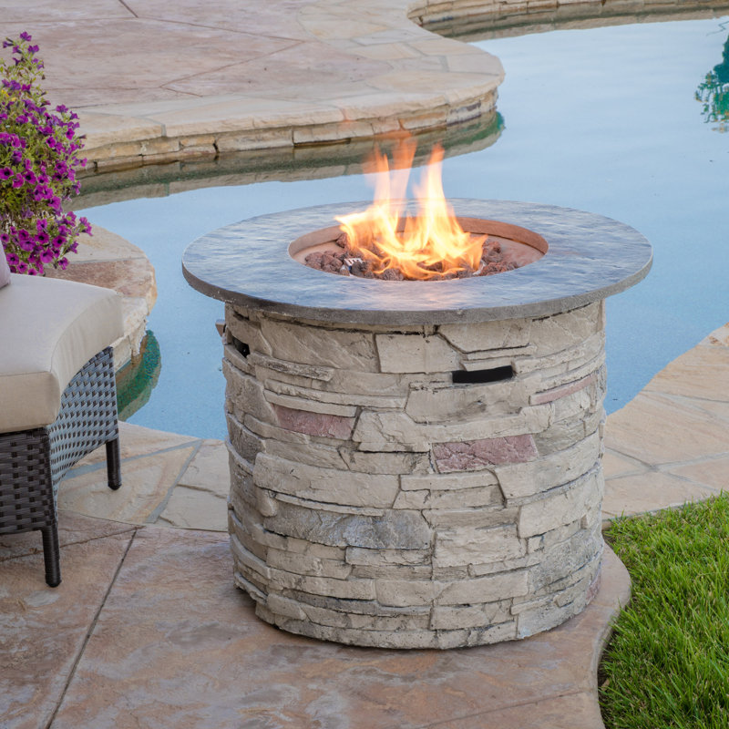 Home Loft Concepts Playa Stone Propane Fire Pit Table & Reviews Wayfair